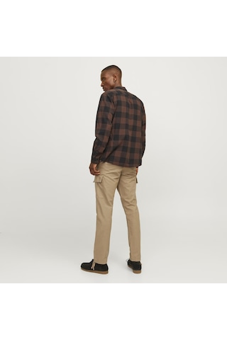 Jack & Jones Erkek Pamuklu Kargo Pantolon - Kane - 12258150 Elmwood