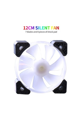 Didadodo 12cm Rgb Soğutma Fanı - Sessiz, Hidrolik Yataklı, Beyaz Yüksek Kapasiteli Beyaz