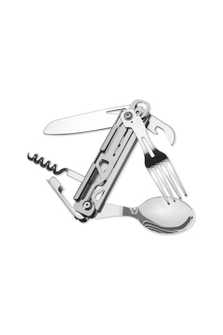 Grand Harvest Ghks002 Multi Fonksiyonel Çatal Bıçak Kaşık Tirbüşon Set Beyaz