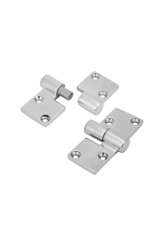 Vkemall 2 Adet 316 Paslanmaz Çelik Ayırma Menteşi - 90x38mm, Paslanmaz, Dayanıklı, Deforme Olmayan, El Kesmeyen Yuvarlak Kenarlar