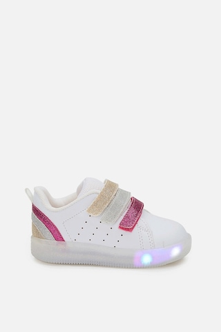 Vicco Sun Işıklı Kız Bebek Beyaz/fuşya Sneaker Beyaz - Fuşya