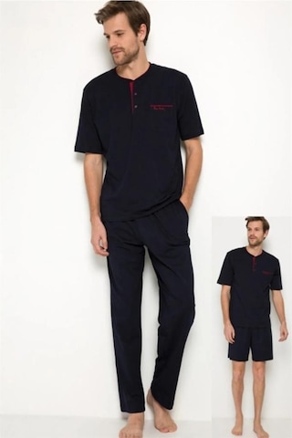 Pierre Cardin 5370 Lacivert 3'Lü Pijama Ve Şort Takım 001 Pierre Cardin 5370 Lacivert 3'Lü Pijama Ve Şort Takım 001