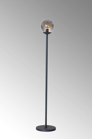 Luzarana Glob Antrasit Metal Gövde Füme Camlı Tasarım Lüx Yerden Aydı...