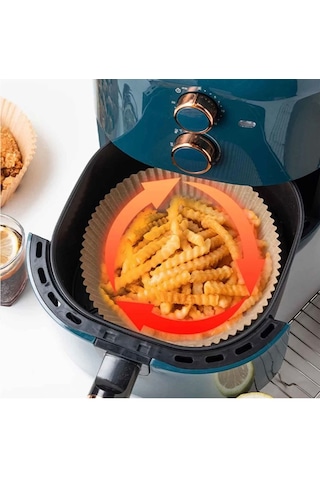 45 Adet Airfryer Pişirme Kapısı Tek Kullanımlık Kahverengi