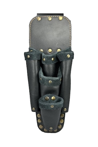 Deri Ca101 Elektrikçi Teknisyen Bel Çantası Siyah