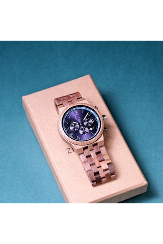 Zebrino Zbr-gr-mn Midnight Ahşap Erkek Kol Saati 41 Mm