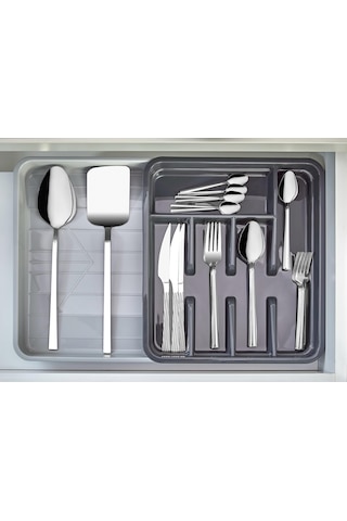 Okyanus Home Ayarlı Çekmece İçi Kaşıklık Antrasit