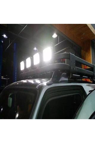 Off Road Sis Farı - Lambası 16 Led Kare Çalışma Lambası (2 Adet)