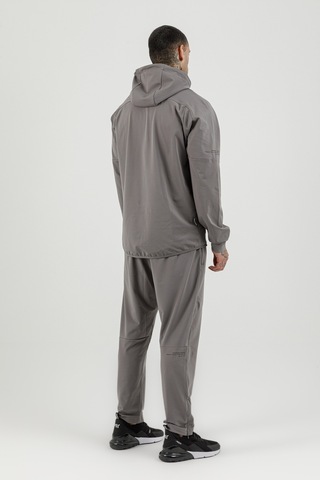 Airlife Sportswear Tam Boy Fermuarlı Erkek Kapüşonlu Eşofman Takımı Gri