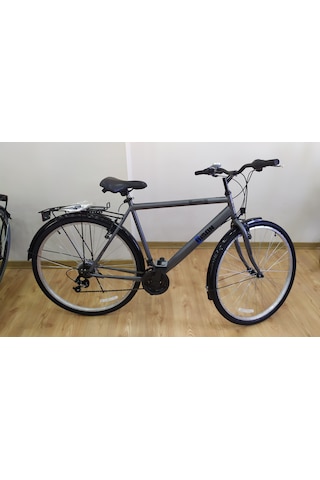 Bisan Hardy-s V Fren Shimano 21 V 26 J Şehir Bisikleti Gri 19 İnç Gri - Siyah