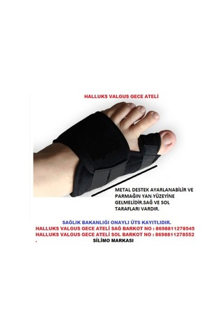 Halluks Valgus Gece Ateli Ayak Başparmak Standart