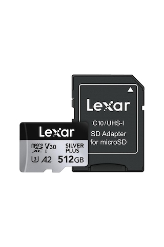 Professional 512gb 205 Mb/s Silver Plus Microsd Hafıza Kartı Siyah