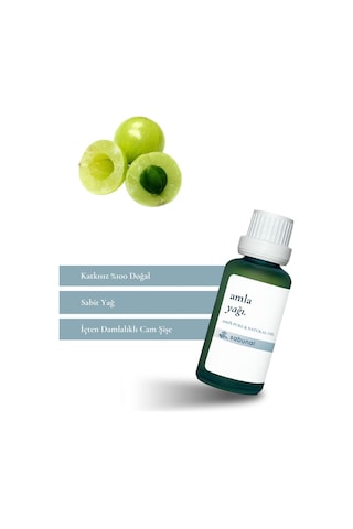 Sabunal Amla Yağı 30 ML - Doğal Saç ve Sakal Soğuk Sıkım Bakım Yağı