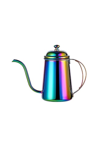 650ml Paslanmaz Çelik Kahve Damlama Su Isıtıcısı Köpürtme Sürahisi Cezve Gooseneck Emzik Su Isıtıcısı Yüksek Miktarda Kahve Çay Araçları