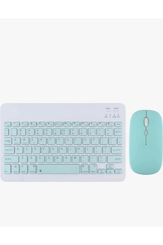 Samsung Galaxy Uyumlu Tab S8 Ultra Sm x900 Bluetooth Klavye Mouse Set Lazer