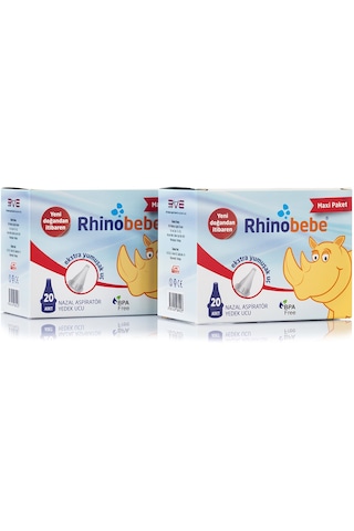Rhinobebe Maxi Paket Nazal Aspiratör Yedek Ucu 2 x 20'li