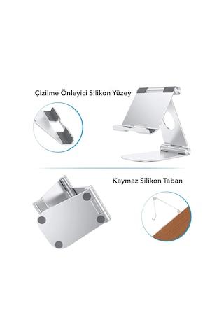 idock T4-2 Alüminyum Açısı Ayarlanabilir Büyük iPad Tablet Standı