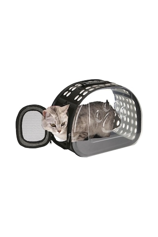 Cbtx Pet Şeffaf Uzay Kapsülü Gezi Paketi, Boyut: Küçük Siyah