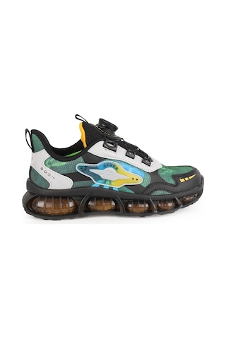 Pepino Erkek Çocuk Spor Ayakkabı Çevirmeli Döner Kilit Mekanizmalı Space Ufo Desenli Işıklı Kapsül Taban Sneaker 2237 Syh-yşl-sarı