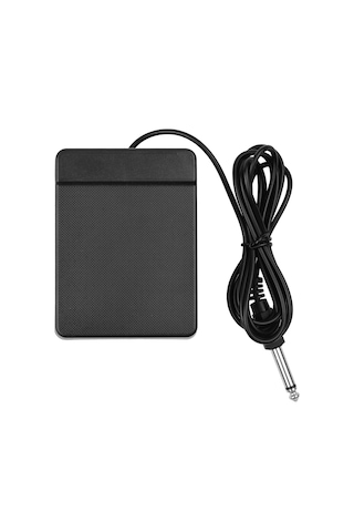 Xindoker Müzik Aleti Sürekli Pedalı - 6.35mm Bağlantı, Sessiz Tasarım, Anti Kayma Dizaynı, Abs Malzeme - Elektronik Davul, Piyano Ve Klavyeler İçin