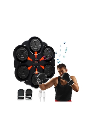 Just Cheap Store Duvar Boks Makinesi Müzikli Bluetooth Hoparlör Özellikli Led Işıklı Ritimli 9 Mod Seviye Ayarlı Box