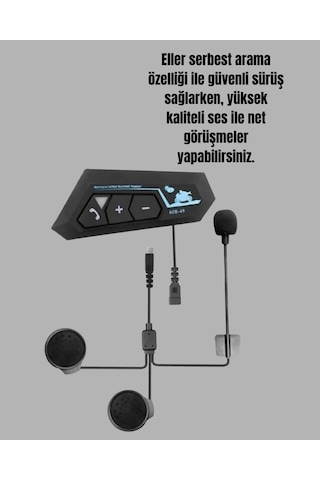 Bt22 Kask Bluetooth Kulaklık Su Geçirmez Motosiklet İletişim Sistemi 25902221