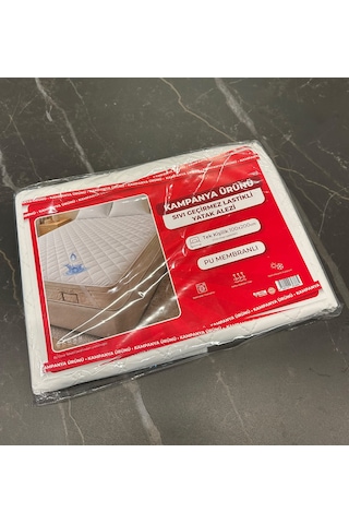 Nonwoven Kapitone Sıvı Geçirmez Yatak Alezi 4 Köşesi Fitted Lastikli Tek Kişilik Yatak Koruyucu Üst Düzey Koruma Beyaz