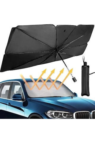125cm 140cm Katlanabilir Araç Ön Camı Güneş Gölge Şemsiye Uv Kapak Güneşlik İsı 1pcs Small Diğer