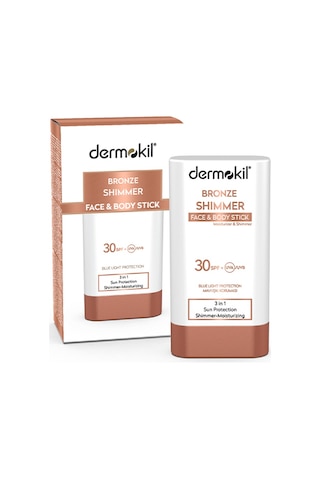 Dermokil Bronze Shimmer Face&Body Bronzlaştırıcı Stick Güneş Kremi SPF30 20 ML