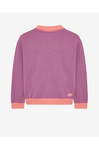 Skechers G Lw Fleece Loose Fit Sweatshirt Büyük Kız Çocuk Mor Sweatshirt Sk242034-499