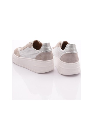 Dgn 476c Kadin Bağcikli Sneaker Ayakkabi Beyaz