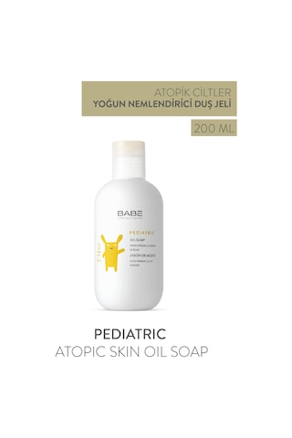 Babe Pediatric Atopic Skin Oil Soap 200 ML - Bebek ve Çocuklar İçin Vücut Yıkama Yağı