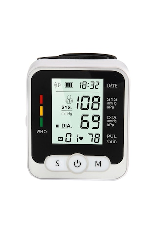 Youmex Ev Ve Tıp Kullanıma Uygun Lcd Ekranlı Otomatik Pulse Ve Tansiyon Ölçer Bilek Tipi