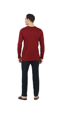 D's Damat Ds Damat Regular Fit Cotton Pijama Takımı Bordo Ds501005 R037 Bordo