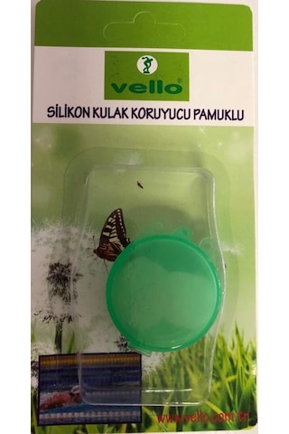 Kulak Tıkacı Silikon Pamuklu 2li Vello Çok Renkli Kulak Tıkacı Silikon Pamuklu 2li Vello Çok Renkli