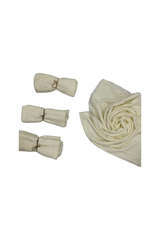 Bambu Kraş Şal Krem C4m6 01