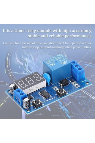Yulong Reedark Dijital Led Ekranlı Zaman Röle Modülü - 10a