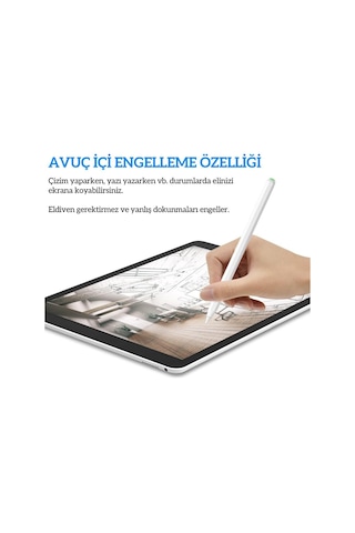 Apple Uyumlu iPad Air 4 5 Air 16 Pro 11 12.9 Mini 6 İle Kablosuz Şarj Palm Rejection Stylus Kalem