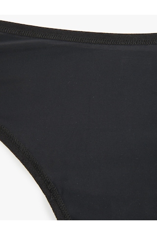 Koton Rahat Kalıp Basic String Külot Siyah 6wlk30200mk Siyah