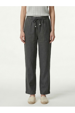 Xint Haki %100 Keten Oversize Pantolon 201317