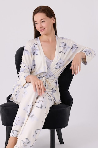 Pierre Cardin Kadın Mavi 3lü Pijama Takımı Pc8885-s-v1 Mavi