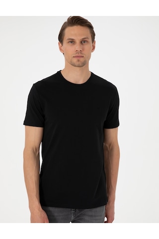 Pierre Cardin Basic Erkek Tişört - Siyah 50306980-VR046