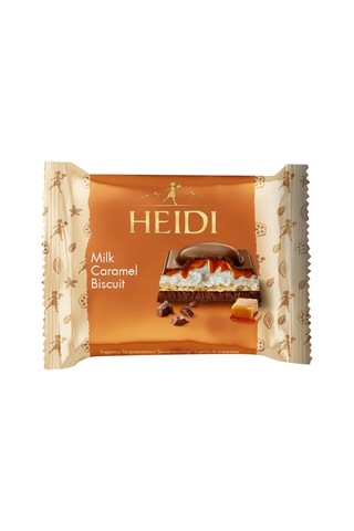 Heidi Milk Caramel Biscuit - Bisküvili Karamelli Sütlü Çikolata 55 G 3 Adet