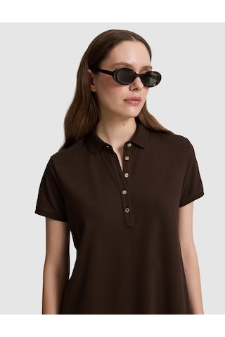 Pierre Cardin Kadın Kahverengi Elbise Örme 50326877-vr029