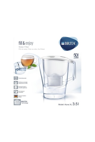 BRITA Aluna Xl 3.5 Lt Filtreli Sürahi Su Arıtma Beyaz .