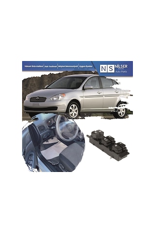 Hyundai Accent Era Cam Düğmesi Anahtarı Sol 2006-2012
