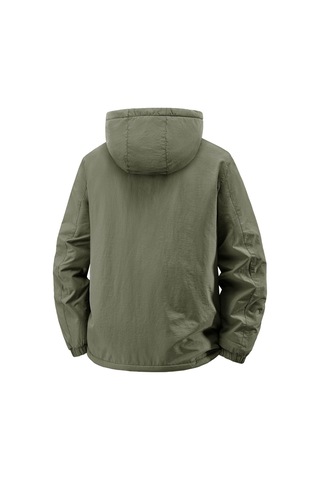 İş Giyim Su Geçirmez Naylon Rüzgarlık, Meikeduo Açık Hava Sporları Polar Astarlı Bisiklet Ceketi Turuncu