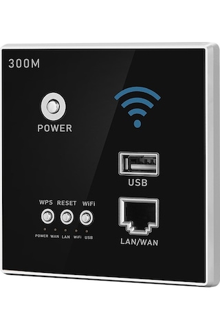 Novahub 300mbps Duvar Tipi Wifi Router - Wps Şifreleme, Usb, 802.11n Kablosuz, Optimizasyonlu