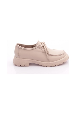 Dgn 4247 Kadin Loafer Ayakkabi Bej