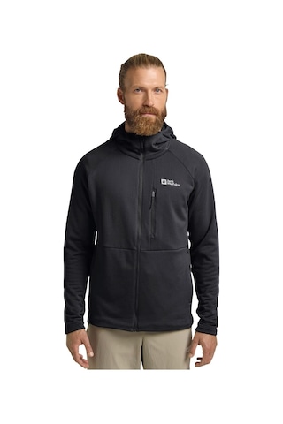 Jack Wolfskın Jack Wolfskin Kolbenberg Hooded Fz Erkek Gri Polar Ceket 6350 Antrasit
